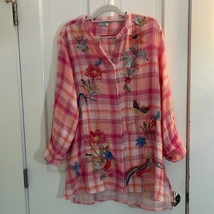 Johnny Was Gauze Tunic